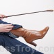 Varda leather boots, turquoise bracelet, riding crop