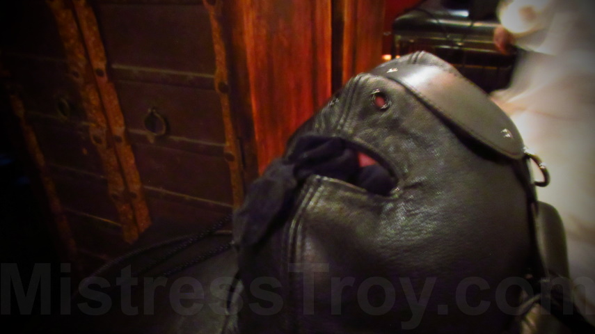MISTRESS TROY and MISTRESS VENUS Dominatrices New York City, a stocking fetishist earns a treat in a BDSM dungeon